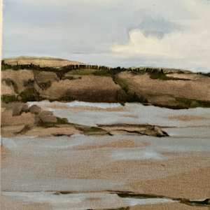 Fen. No.1. by BarbaraHouston ArtStudio  Image: Seam/selvege edge as Treeline 