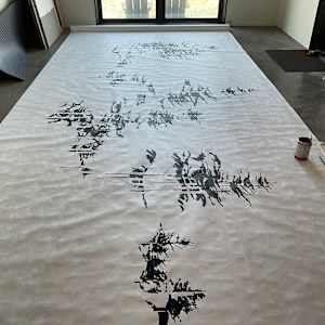 BOREALIS:Arrhythmia by BarbaraHouston ArtStudio  Image: 8’x200’