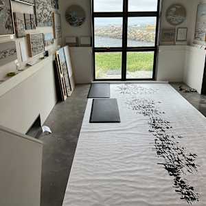 BOREALIS:Arrhythmia by BarbaraHouston ArtStudio  Image: In progress, anti fatigue mats