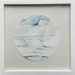 Cloud Study, No.1, framed by BarbaraHouston ArtStudio  Image: Oil on French Arches paper, signed verso