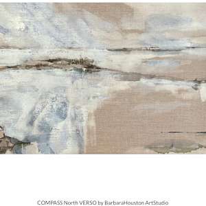 COMPASS East VERSO by BarbaraHouston ArtStudio  Image: COMPASS - NORTH - 20 x 48 - one of the four paintings in the cardinal direction of North