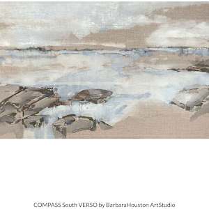 COMPASS East VERSO by BarbaraHouston ArtStudio  Image: COMPASS - SOUTH - 20 x 60 - one of four paintings in the cardinal direction of South