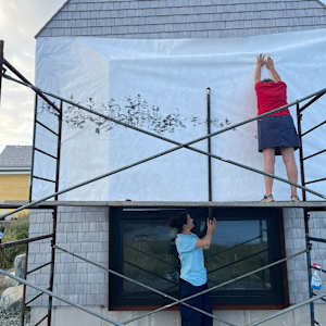 BOREALIS:Arrhythmia by BarbaraHouston ArtStudio  Image: Studio, scaffolding, installation 