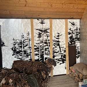 BOREALIS:Arrhythmia by BarbaraHouston ArtStudio  Image: Bridge, framing, kelp sheep, Tyvek