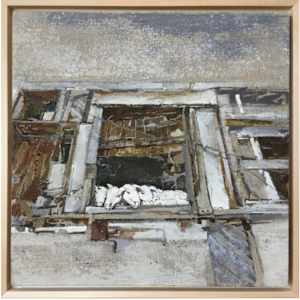 Kelp Sheep by BarbaraHouston ArtStudio  Image: mutton house, abandon outport 'barn'