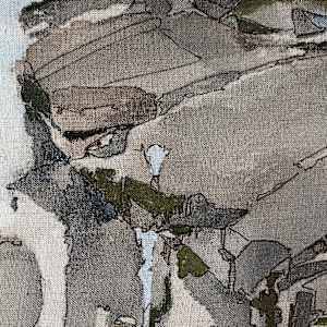 COMPASS  West VERSO by BarbaraHouston ArtStudio  Image: Detail, final painting