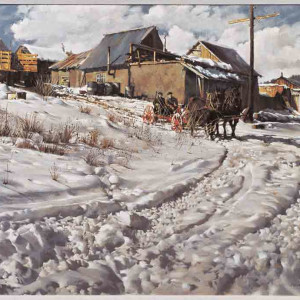 Lower Colonias - Sled in the distance by Clark Hulings Estate