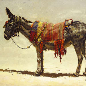 Santa Fe Festival Poster Burro by Clark Hulings Estate