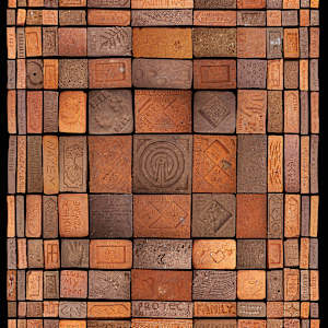 Embedded Bricks III by Cristine Blanco