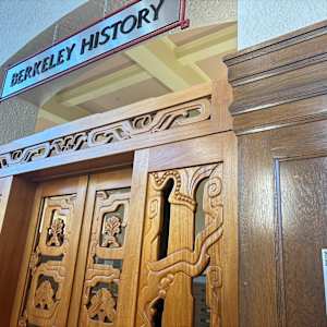Berkeley Library Gates by Miles Karpilow 