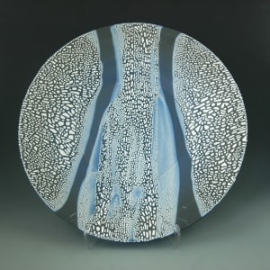 Black & Blue Lichen Platter Study #2 by Michael  Bonds