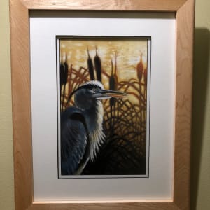 Strolling at Mill Creek by Hope Martin  Image: the art in its hand-built frame