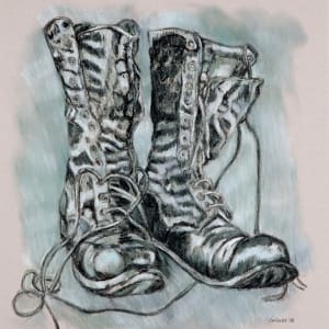 Combat Boots 2nd version by Leisa Shannon Corbett 