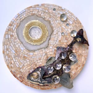 Decomposition / Recomposition by Carol Stirton-Broad  Image: Made from recycled and reclaimed materials. With a little gold leaf.