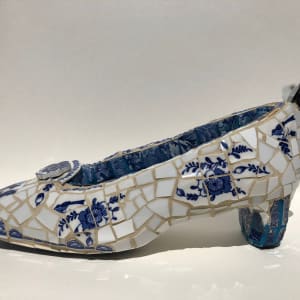 Blue and White Shoe 