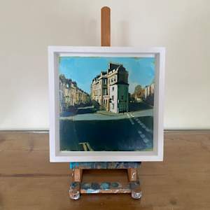 Rivers Street & Julian Road from Brunswick Place, Bath (study) by Camilla Dowse 
