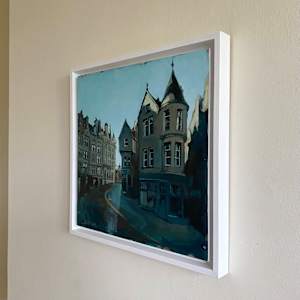 Cockburn Street towards High Street, Edinburgh by Camilla Dowse  Image: Framed