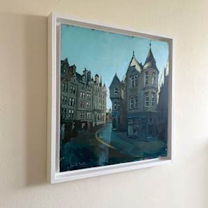 Cockburn Street towards High Street, Edinburgh by Camilla Dowse  Image: Framed