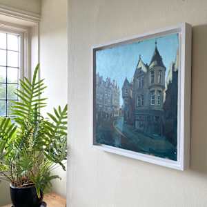 Cockburn Street towards High Street, Edinburgh by Camilla Dowse  Image: Framed