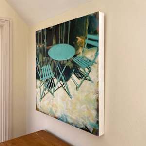 A table and two chairs by Camilla Dowse 