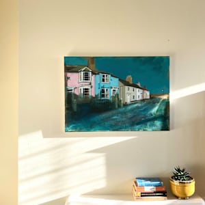 Towards the Promenade, Southwold by Camilla Dowse  Image: Unframed on wall, can be hung unframed