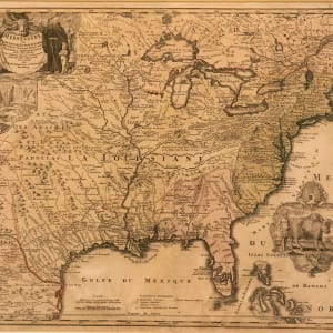 The Map Amplissimae Regionis Mississippi Seu Provinciae Ludovicianae by Johann Baptist Homann