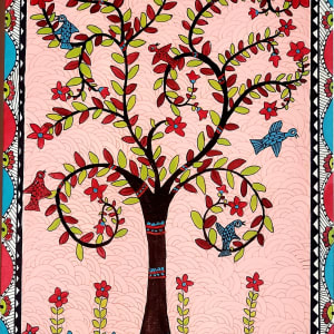 Madhubani tree by Savitri Grover