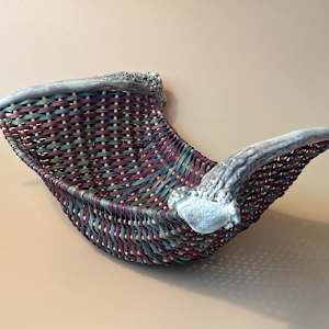 Blue Diversity--Naturally Shed Red Deer Antlers #203/60 by Cathryn Peters