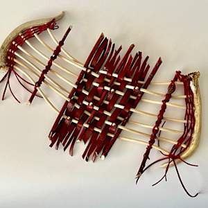 Antler Spikes in Red #276/76 by Cathryn Peters Designs