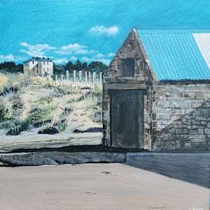 Boatshed View by Lois Dubber