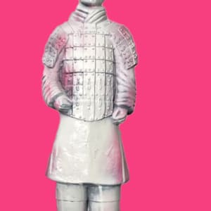 THE PINK WARRIOR: 20" by judith angerman  Image: Pink Warrior 20" front view