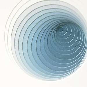 Circles as Spiral (blue) by Ruth Becker 