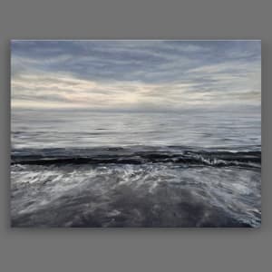 Just a Gray Beach Day by Ruth Becker 