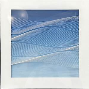 Etched Blue Wave (triptych) by Ruth Becker 
