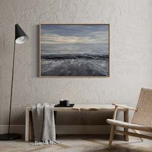 Just a Gray Beach Day by Ruth Becker 