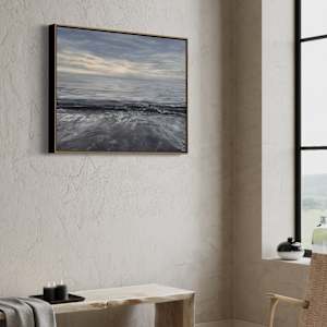 Just a Gray Beach Day by Ruth Becker 