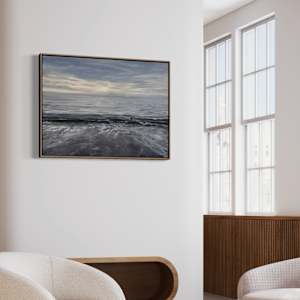 Just a Gray Beach Day by Ruth Becker 