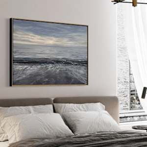 Just a Gray Beach Day by Ruth Becker 