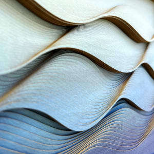Indigo Waves by Ruth Becker  Image: detail