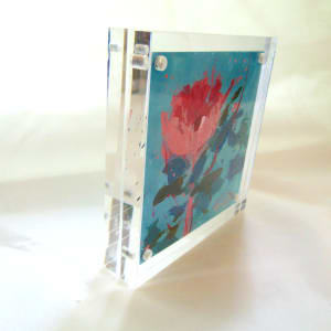 A Flower Shared in 1" Acrylic Frame by Patty DelValle 