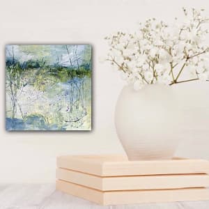 Whispers of the Lowcountry 4, From the 25 Days of Minis Portfolio, 2023, Acrylic on panel, 8 x 8 x 1.5 inches by Juanita 