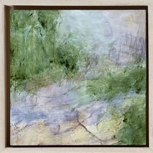 December 4, Juanita Bellavance, Water’s Edge, From the 25 Days of Minis Portfolio, 2022, Acrylic on panel, 8 x 8 inches, Framed-9.5 x 9.5 inches by Juanita 