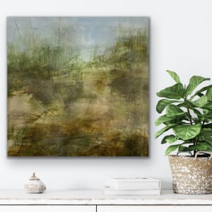 Juanita Bellavance, Riverbank terrain, From the Chestatee River portfolio, 2021, Acrylic on canvas, 24 x 24 inches. by Juanita 