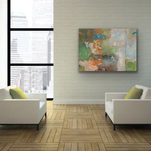 Juanita Bellavance, Riverbound, 2019, Acrylic on canvas, 36 x 48 inches by Juanita 