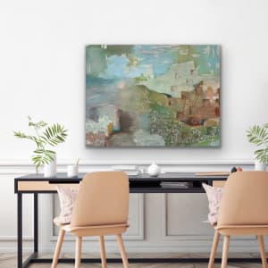 Juanita Bellavance, Over the moon, 2019, Acrylic on canvas, 36 x 48 inches by Juanita 