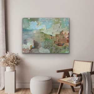 Juanita Bellavance, Over the moon, 2019, Acrylic on canvas, 36 x 48 inches by Juanita 
