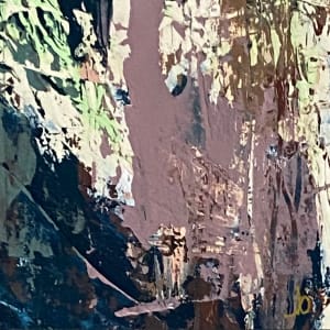 7 - Mini Source 2, From the Source portfolio, Acrylic on paper, 4 x 4 inches, Matted, Unframed 