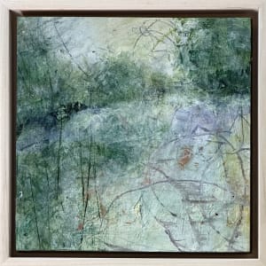 December 8, Juanita Bellavance, Meditative, From the 25 Days of Minis Portfolio, 2022, Acrylic on panel, 8 x 8 inches, Framed-9.5 x 9.5 inches by Juanita 