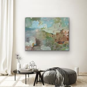 Juanita Bellavance, Over the moon, 2019, Acrylic on canvas, 36 x 48 inches by Juanita 