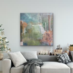 On the river 3, 2018, Acrylic on canvas, 48 x 48 inches by Juanita 